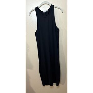 Leith Black Racer Back Tank Dress Size Large
